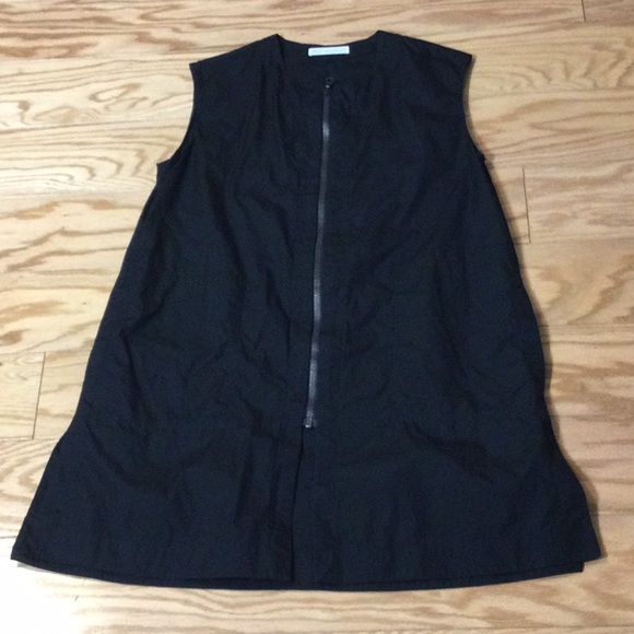 XS Mona Thalheimer Crew Neck black zipper tunic vest - Picture 3 of 16